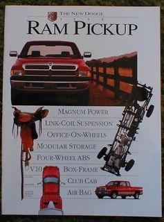 1995 Dodge Ram Pickup 95 Brochure 4x4 1500