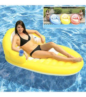Luxury Lounge Chair Chaise Inflatable Swimming Pool Kids Adults