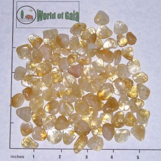CITRINE CRYSTALS, mini xsm tumbled 1/2 lb bulk quartz, golden