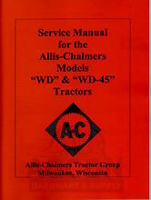 ALLIS CHALMERS WD WD 45 Tractor Service Repair Manual