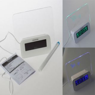 LED Luminous Message Board Digital Alarm Clock With Calendar date 4