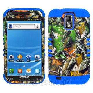 Tree Camo Blue Impact Cover Case for Samsung Galaxy S 2 II S2 T Mobile