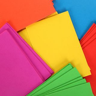 32 ct Foam Sheets by Crafters Square ~ 6 Bright Colors Per Package