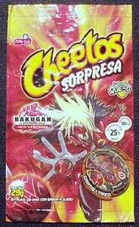 SPECTRA PHANTOM Frito Lay Cheetos Sorpresa WRAPPER Bakugan Tazos Promo