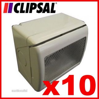 10x Clipsal System 45 Waterproof Enclosure IP55 Outdoor Garden Grid