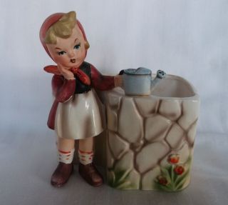 Vintage Wales Japan Girl by Well Figural Planter