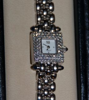 Chopard La Strada Lady Solid 18K White Gold Diamond Bracelet Watch 41