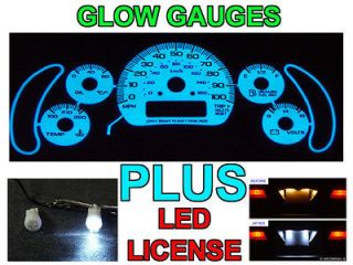 FREE SHIP 1996 2005 CHEVY ASTRO VAN 100MPH GLOW GAUGE FACES + LED