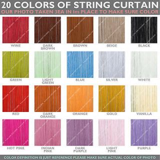 FRINGE STRING CURTAIN ROOM DIVIDER partition 20colors