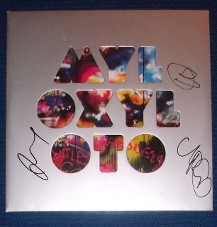 COLDPLAY SIGNED MYLO XYLOTO VINYL RECORD PROOF LP AUTOGRAPH