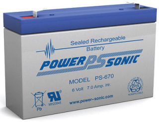Power Sonic 6V 7Ah UPS Battery for Pace MINIPACK 911STC ECG MONITOR