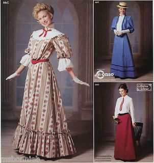 Gibson Girl, Edwardian Dress, Jacket, Petticoat, Skirt   Simplicity
