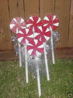 Christmas Outdoor Yard Decorations Peppermint Lollipops