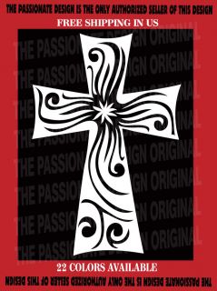christian decal cross tribal decorative wall floral motor cycle helmet