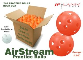 AirStream Practice Balls by JP Lann (240 Ball Bulk Box) 1 5/8 Diam