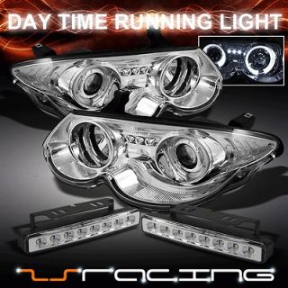 99 04 CHRYSLER 300M HALO PROJECTOR HEADLIGHTS + 2in1 DRL LED BUMPER
