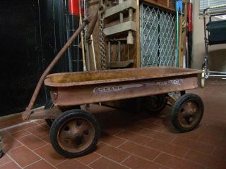 Vintage Childs  Little Red Wagon Metal XL 500 Toy Wagon