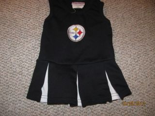 Steelers 2T Toddler Girls Cheerleader Outfit NFL Cheerleading Costume