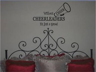 without Cheerleaders . wall decal megaphone