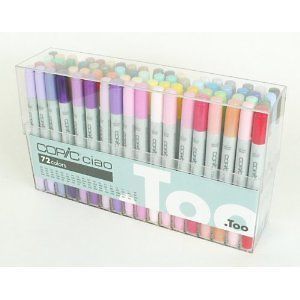 Too Copic Ciao Marker Set 72 Colors Marker A (36A+36B) Sketch Pen Tip