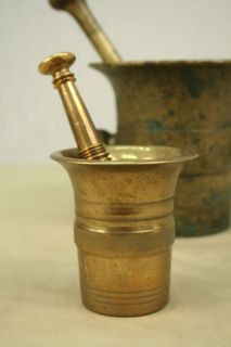 Circa 1800s Brass Mortar and Pestle