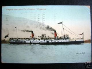 1912 SHIP~STEAMER CHIPPEWA~Niaga​ra Navigation Co.