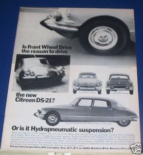 1966 Citroen DS 21 Pallas / Fastback Ad