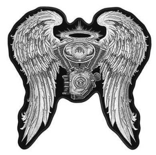 JUMBO ENGINE WINGS ANGEL JACKET BACK PATCH angels EMBROIDERED JBP26