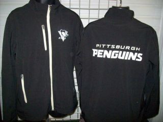 Pittsburgh Penguins Black Therma Jacket GIII Sports by Carl Banks sz