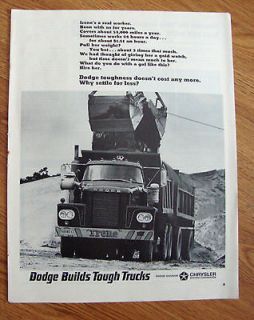 1964 Dodge Trucks Ad Dump Truck