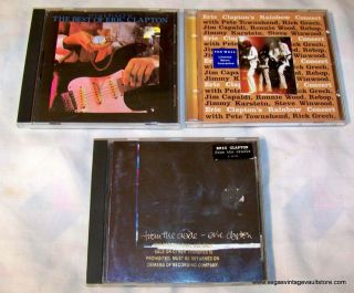CD LOT Eric Clapton Rainbow Concert~Timepieces Best of~From the