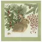 Alices Cottage Christmas Bunny Paper Cocktail Napkins FREE US