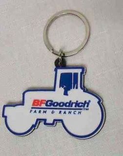 Vintage Keychain   BF GOODRICH FARM & RANCH TIRES * Tractor Shape