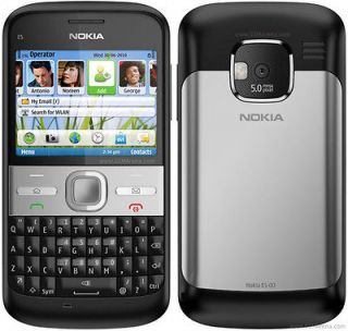 New NOKIA E5 Unlocked Black / White 2G 3G QWERTY 5MP Camera  MP4