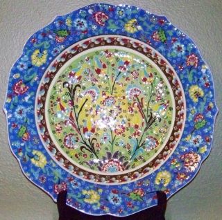 CLEARANCE 12 Handpainted & Handmade Turkish Raised China Plate