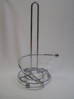 chrome free standing paper towel holder