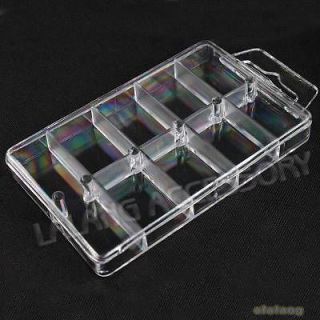 6x Clear Plastic Beads Storage/Jewelr y Display Case Box For Packaging
