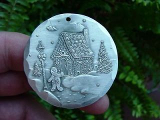 HOUSE   1994 Wendell August Forge   Christmas ornament   aluminum