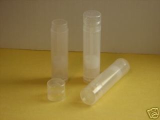 50 Clear lip balm tubes new empty transparent Make your own chapstick