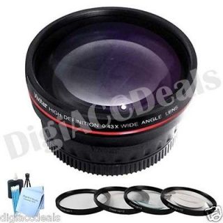 Pro 67mm Wide Angle Lens + 4PC Macro Close Up Set for Canon 50D, 60D