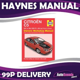Citroen C5 1.8 2.0 Petrol 1.6 2.0 Turbo Diesel 01 08 (Y to 08) Haynes