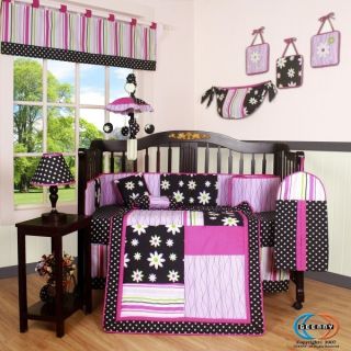 Newly listed GEENNY Charming Flower 13P Baby CRIB BEDDING SET
