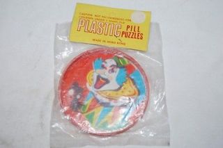 Vintage PLASTIC PILL PUZZLE Dime Store Toy Dexterity NOS Hong Kong