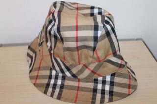Burberry Ladies Nova Check Cotton Bucket Hat