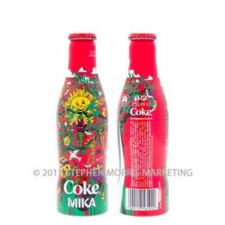 Coca Cola FRANCE Mika Coke aluminium bottle FULL