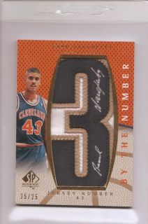 Brad Daugherty 2007 08 SP Authentic By The Number Jersey Number 25/25