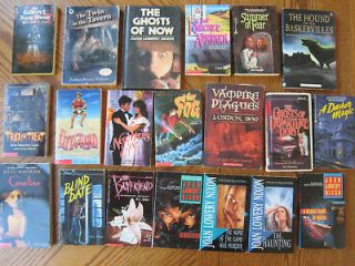 20 Youth Horror Book Lot teen Joan Lowery Nixon scary RL Stine Gaiman