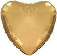 Gold Heart Balloon, Reception, Rehearsal, Shower, 18 Birthday