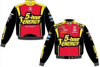 2012 Clint Bowyer 5 Hour Energy Black Red NASCAR Racing Jacket Coat