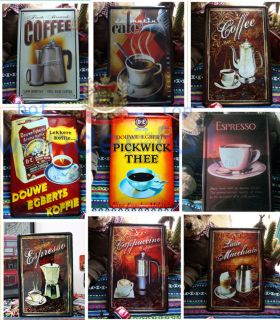 COFFEE Signs metal vintage art bars cafes home Wall decoration iron